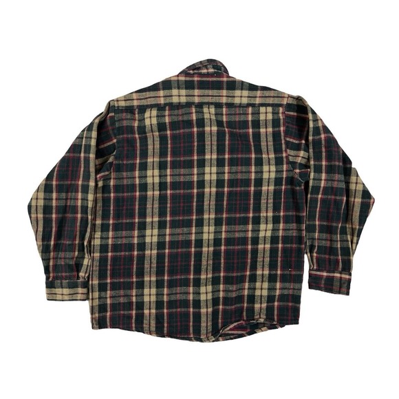 VTG Alaska Wilderness Gear 1959 Green Plaid Flannel‎ Long Sleeve Button Up Sz L - Picture 6 of 6